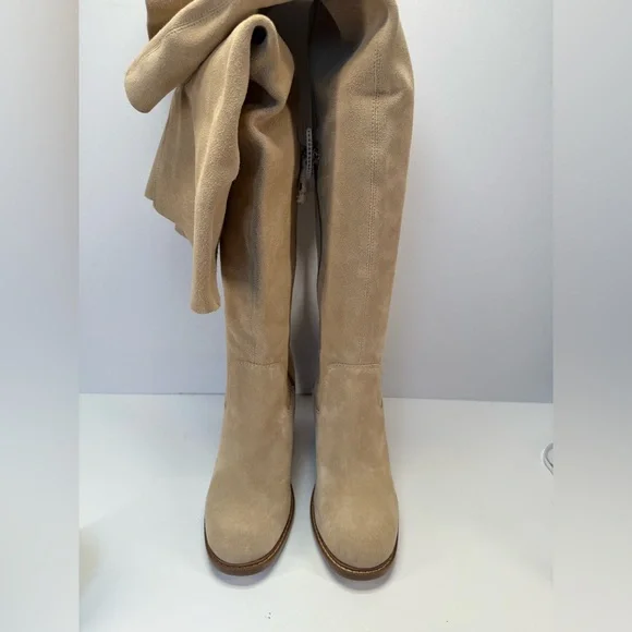 NWOB Kelsi Dagger Brooklyn Logan Fawn Suede Over-the-Knee Women's Boots 8 - Picture 13 of 16